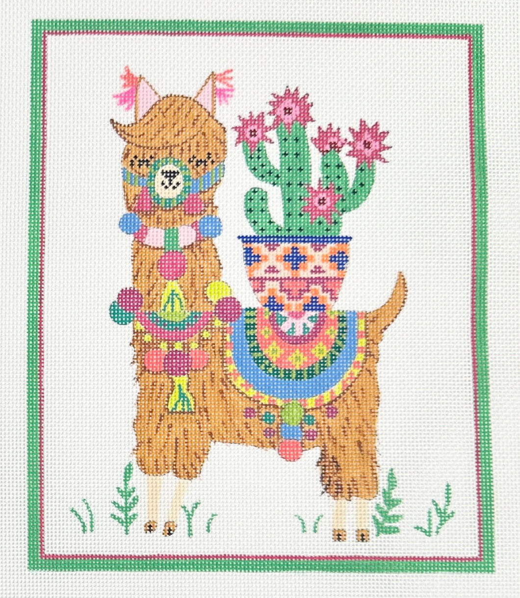llama with cactus