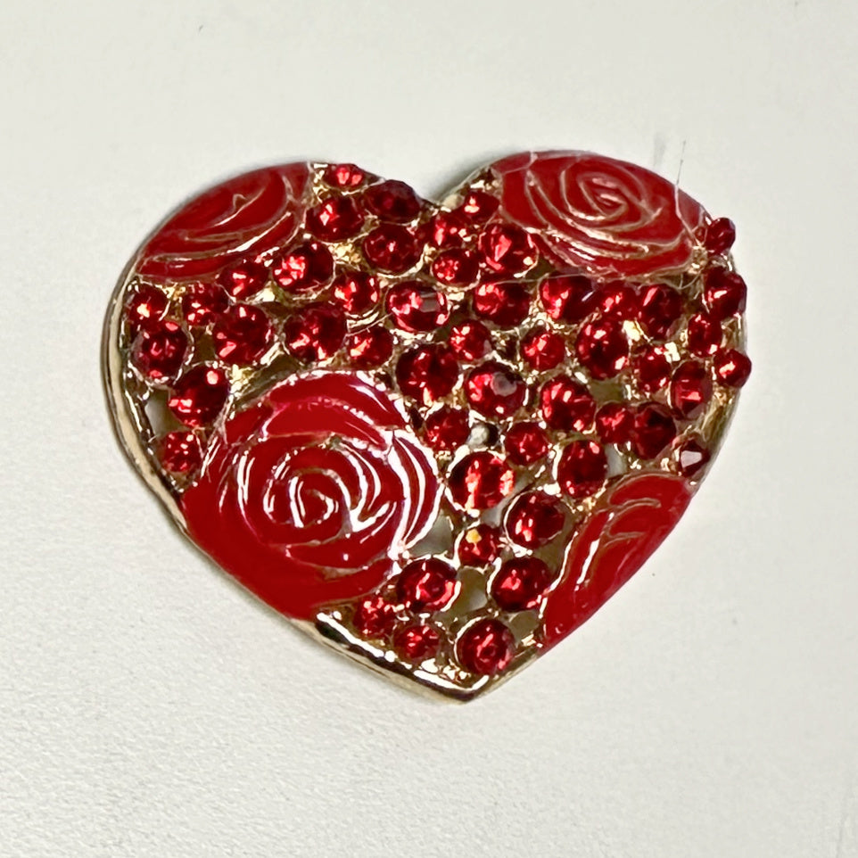 heart roses needleminder, assorted colors