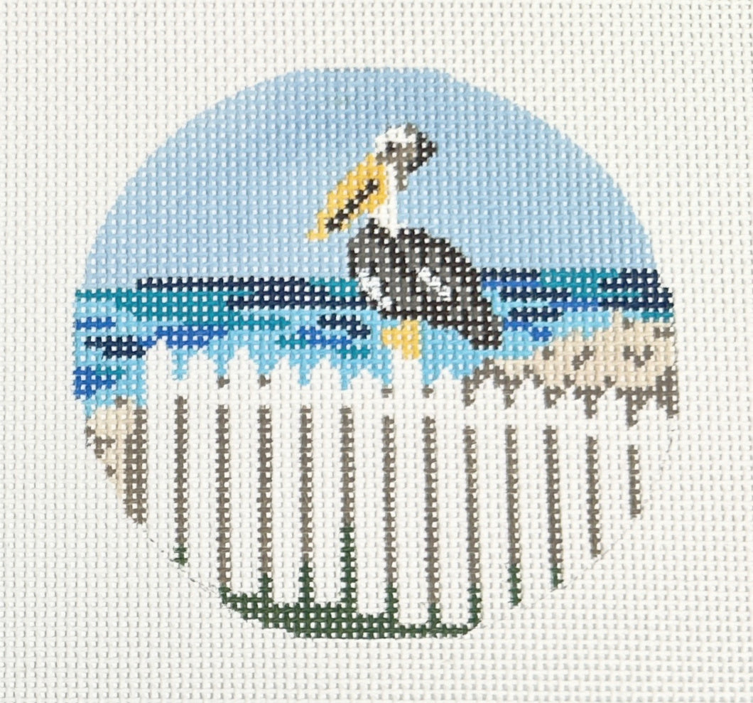 pelican and picket fence