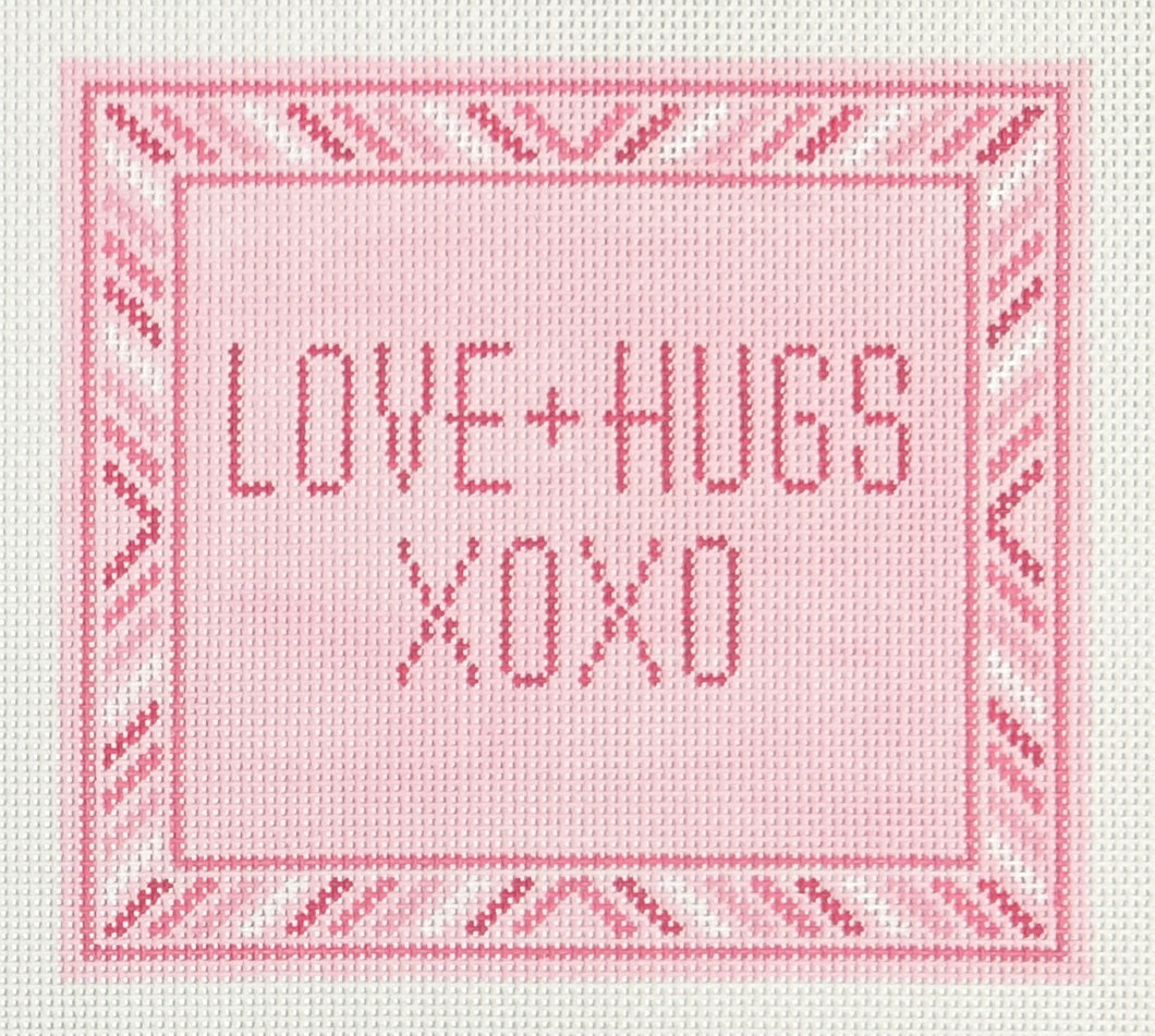 love + hugs canvas