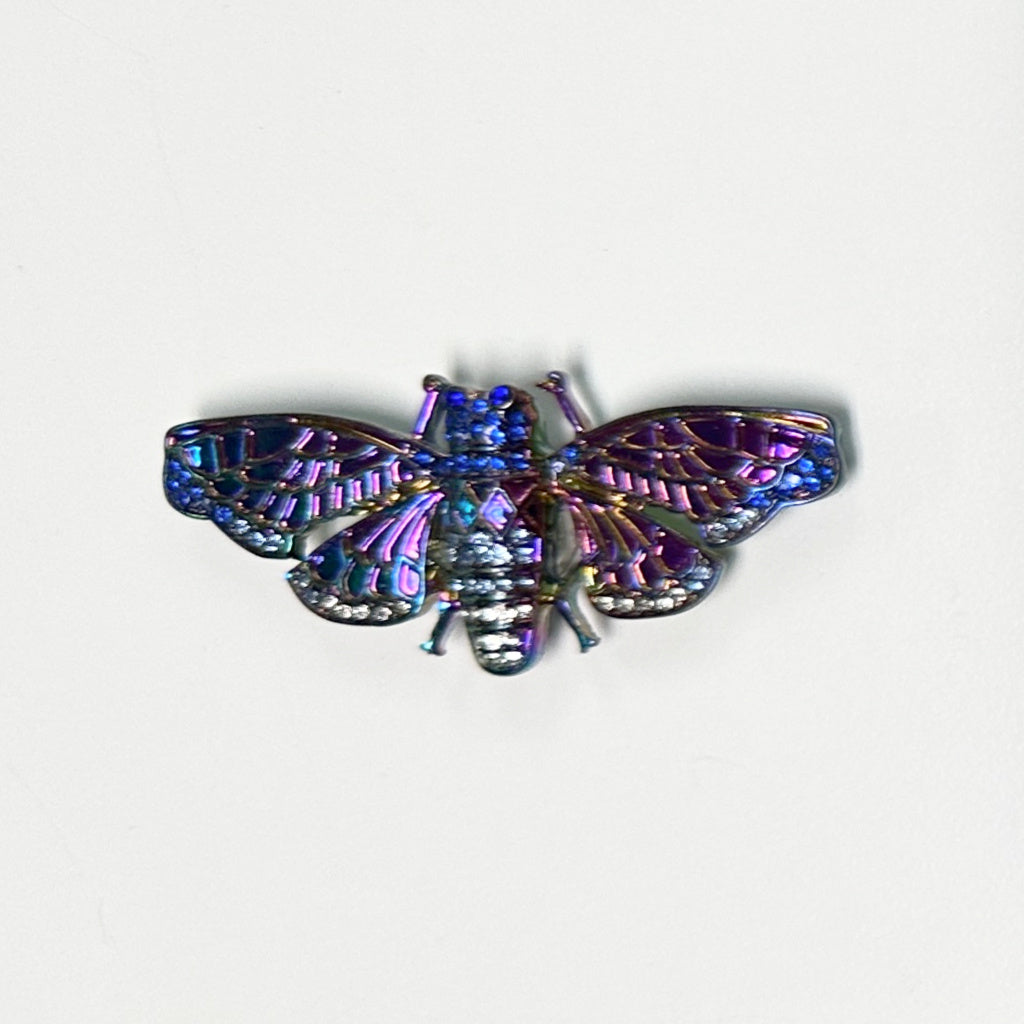 crystal enamel butterfly needleminder