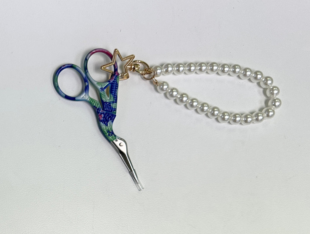 cutie scissors with pearls, assorted colors