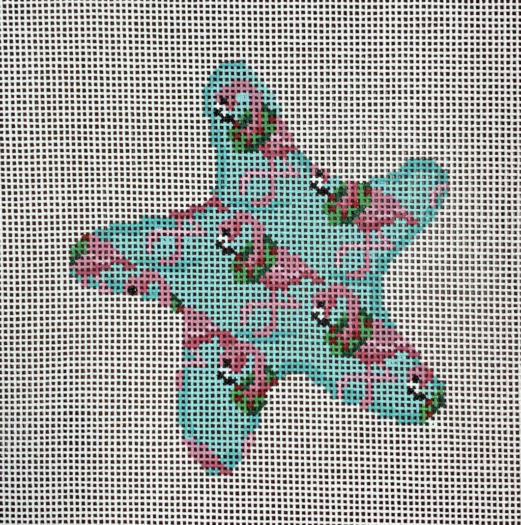 flamingo starfish ornament