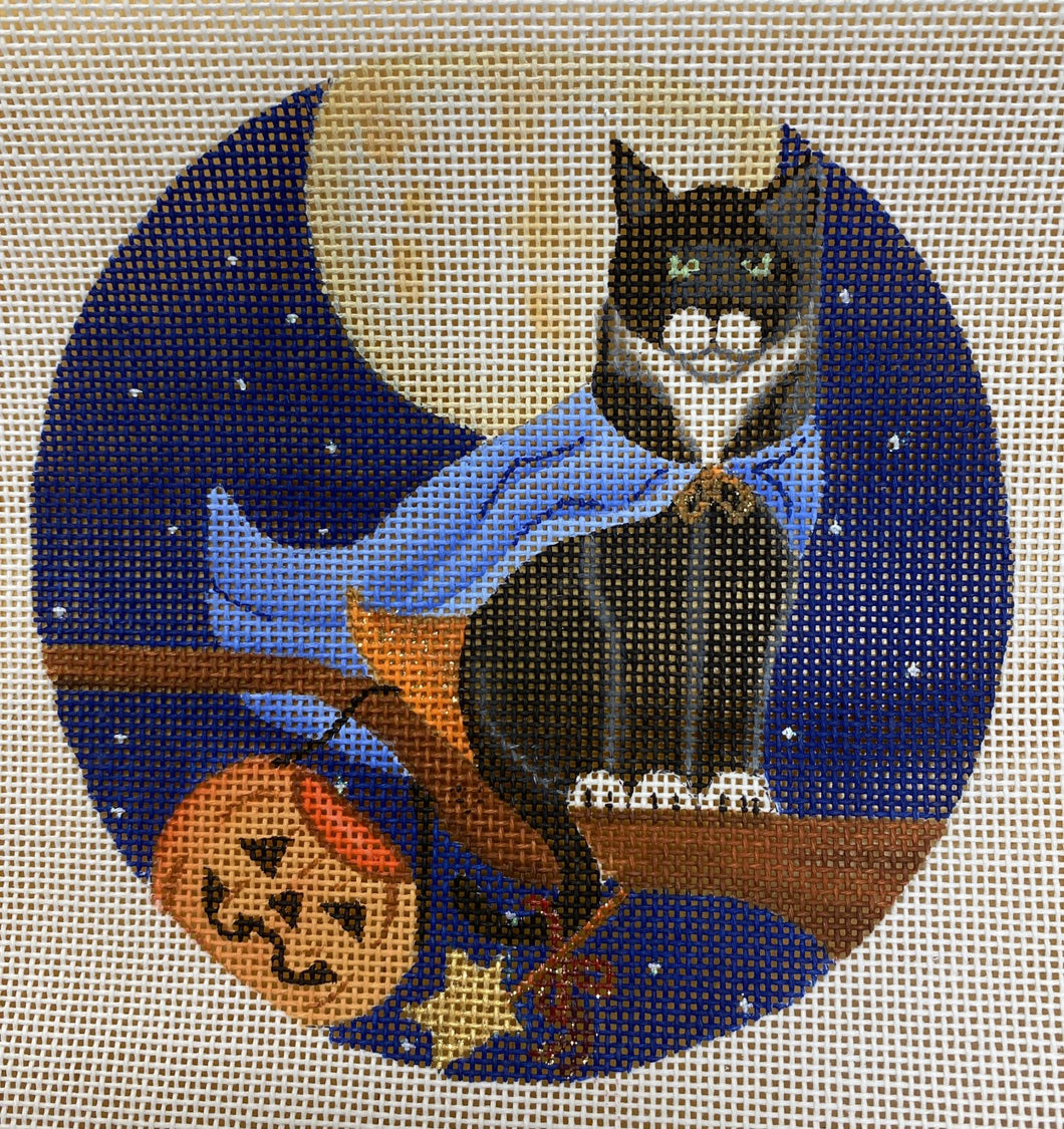 halloween moon cat
