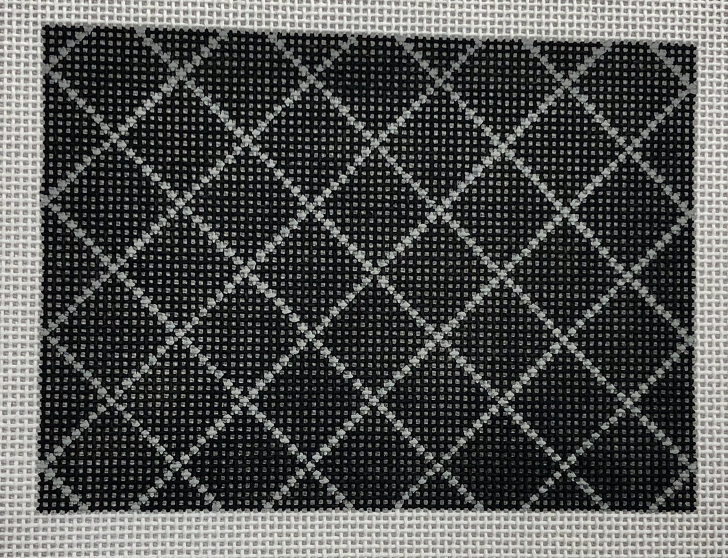 quilted black, small flat
