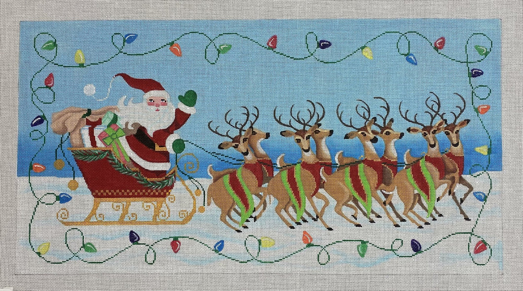 santa & his reindeer