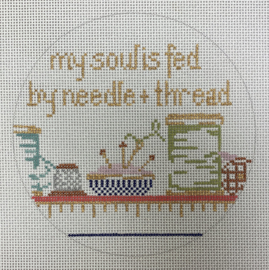 my soul is fed with needle & thread