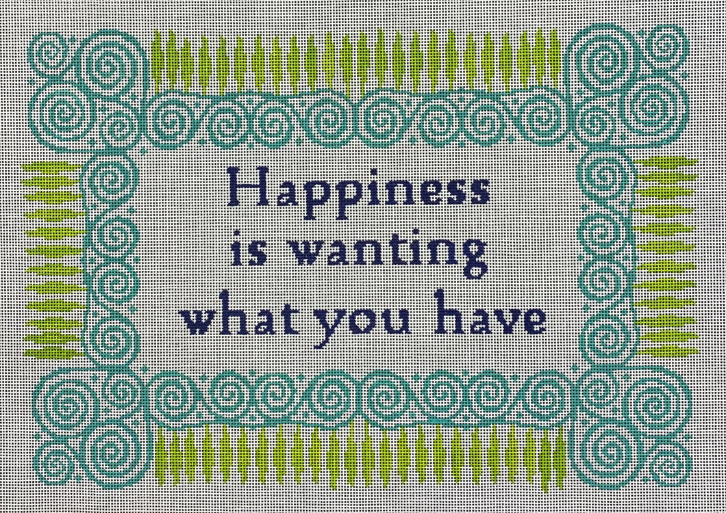 happiness is... what you have