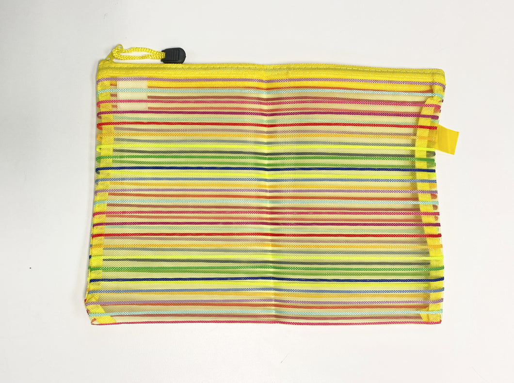 multi-striped bag, yellow