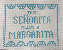 Load image into Gallery viewer, this senorita needs a margarita with stitch guide, red or turquoise
