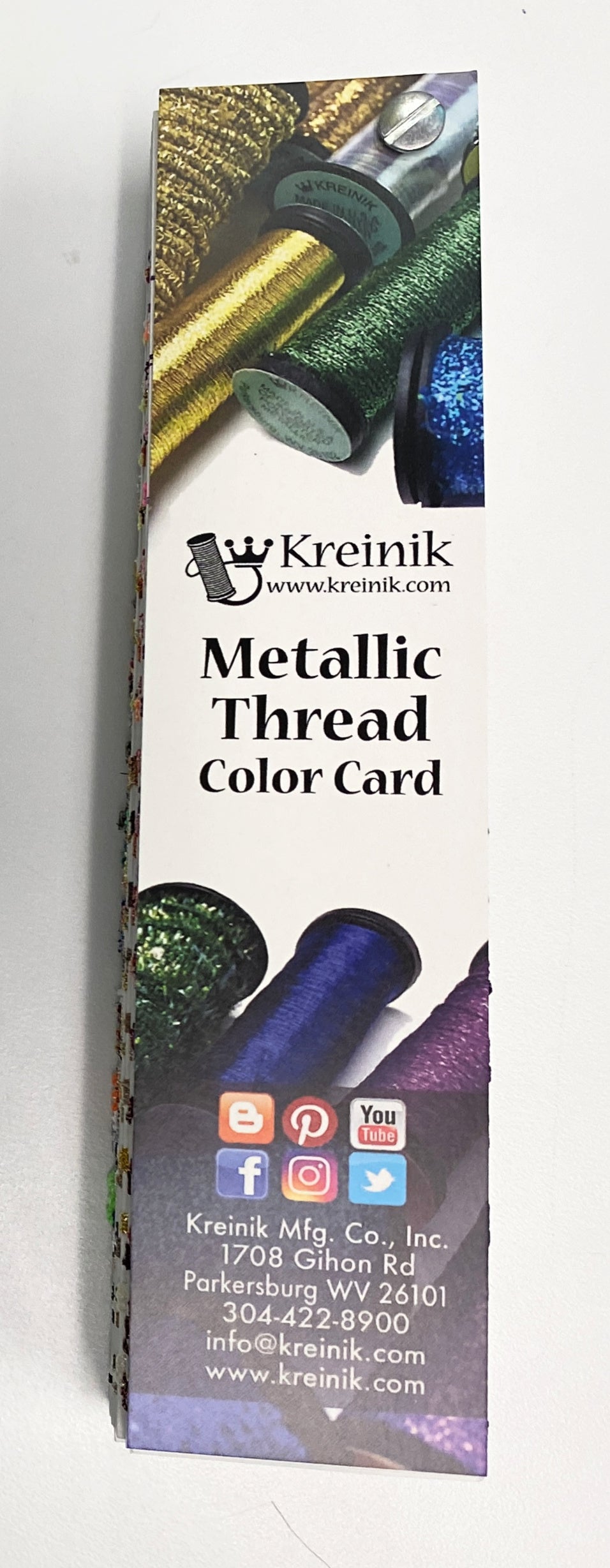 Kreinik Metallic Thread Color Card