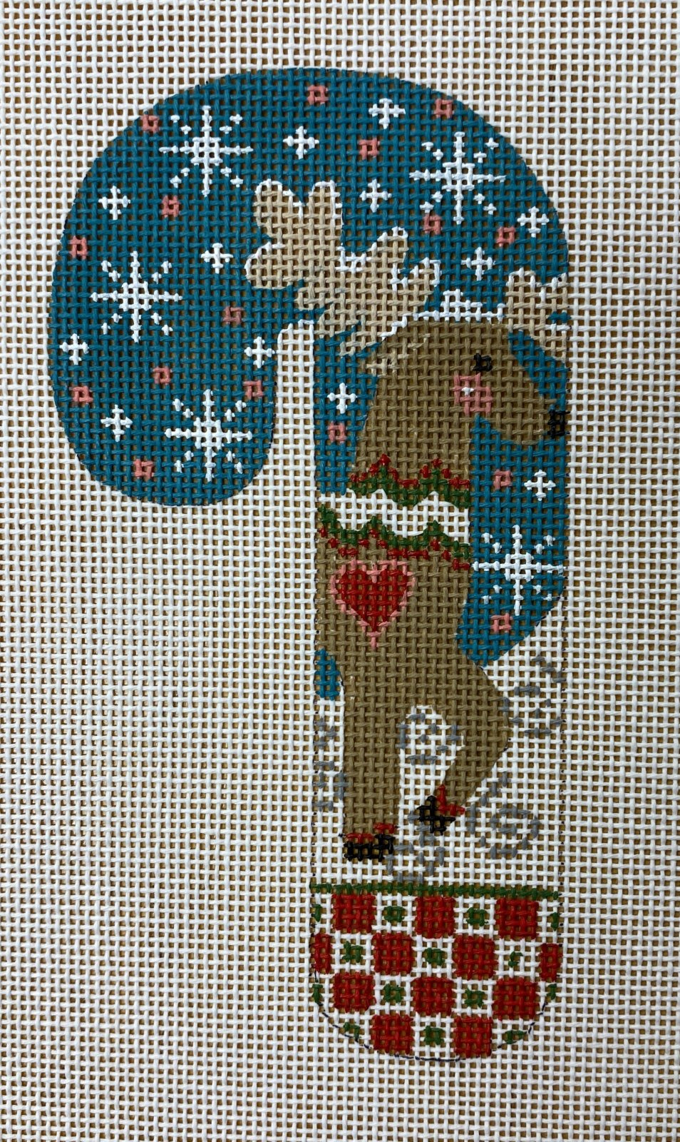 reindeer with heart candy cane