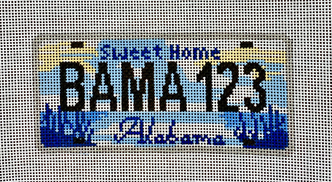 bama 123 license plate