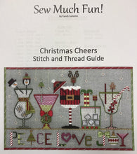 Load image into Gallery viewer, christmas cheers with stitch guide bead &amp; embellishment kit

