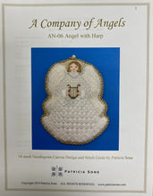 Load image into Gallery viewer, company of angels, harp with stitch guide
