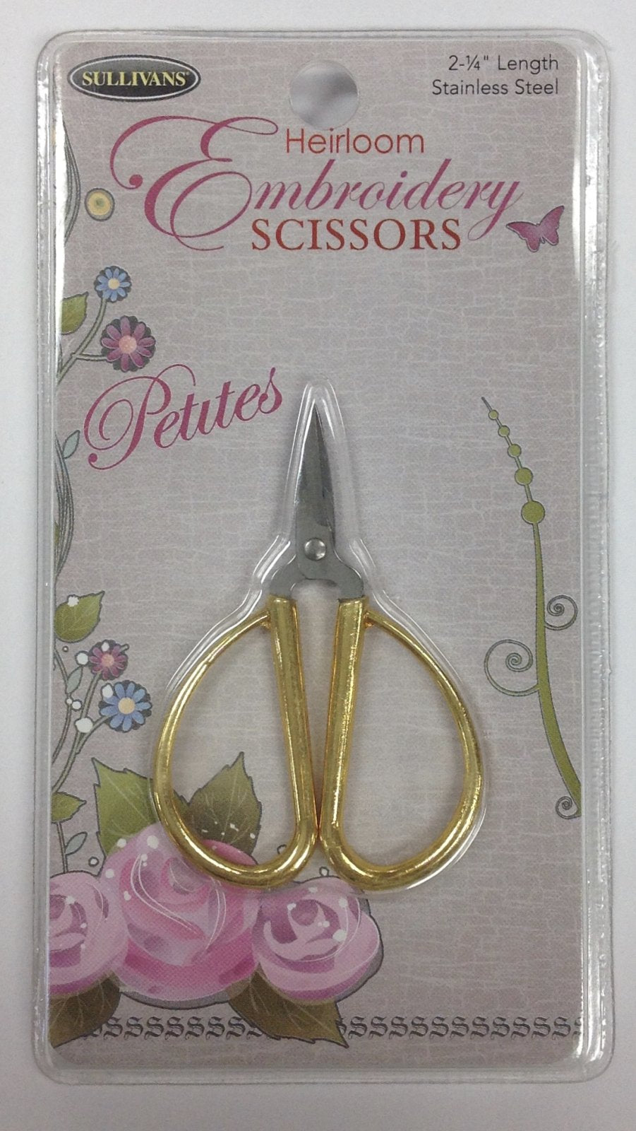 petite embroidery scissors gold