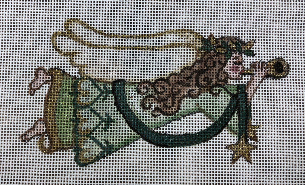 green flying angel