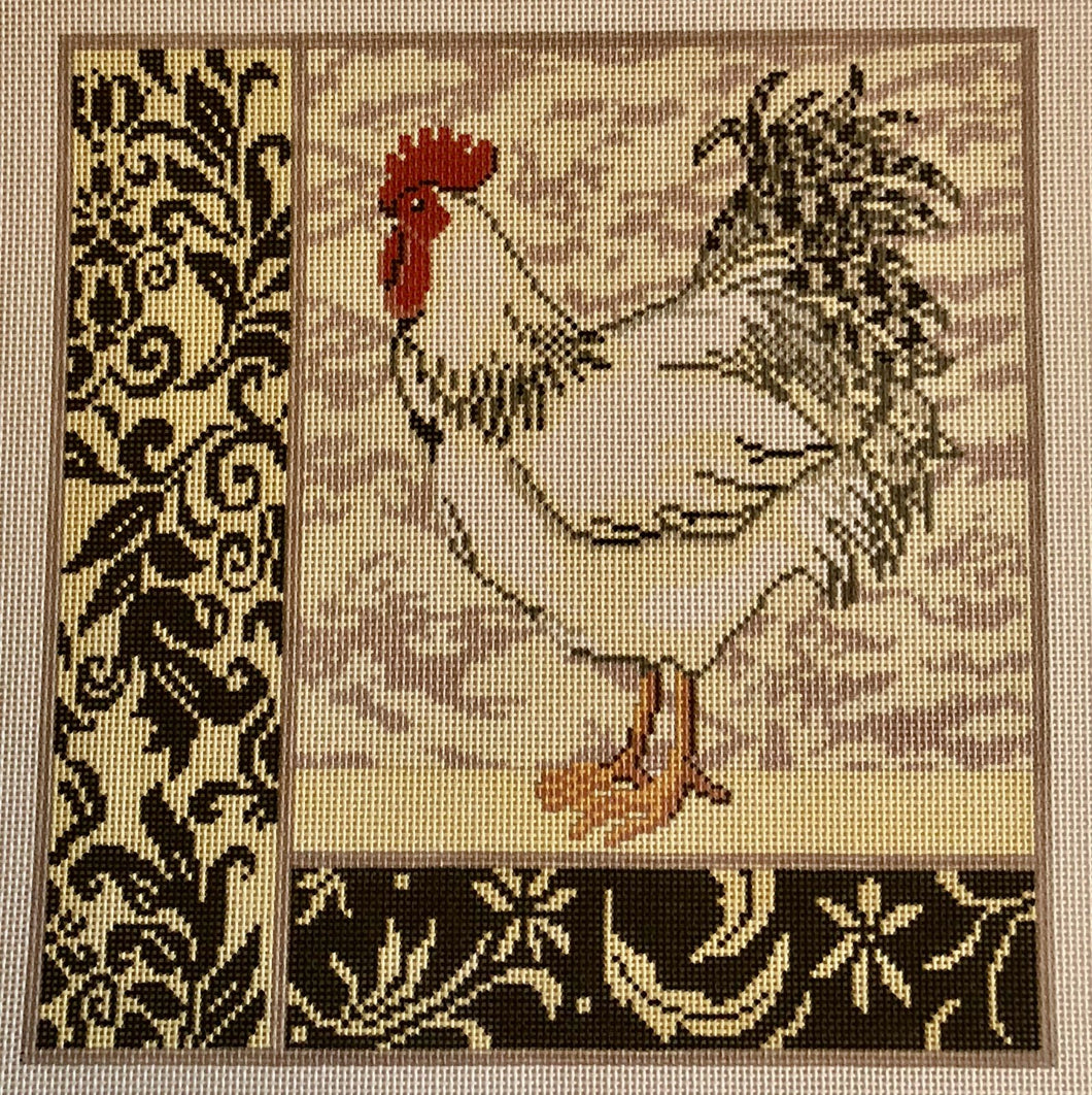 rooster, white