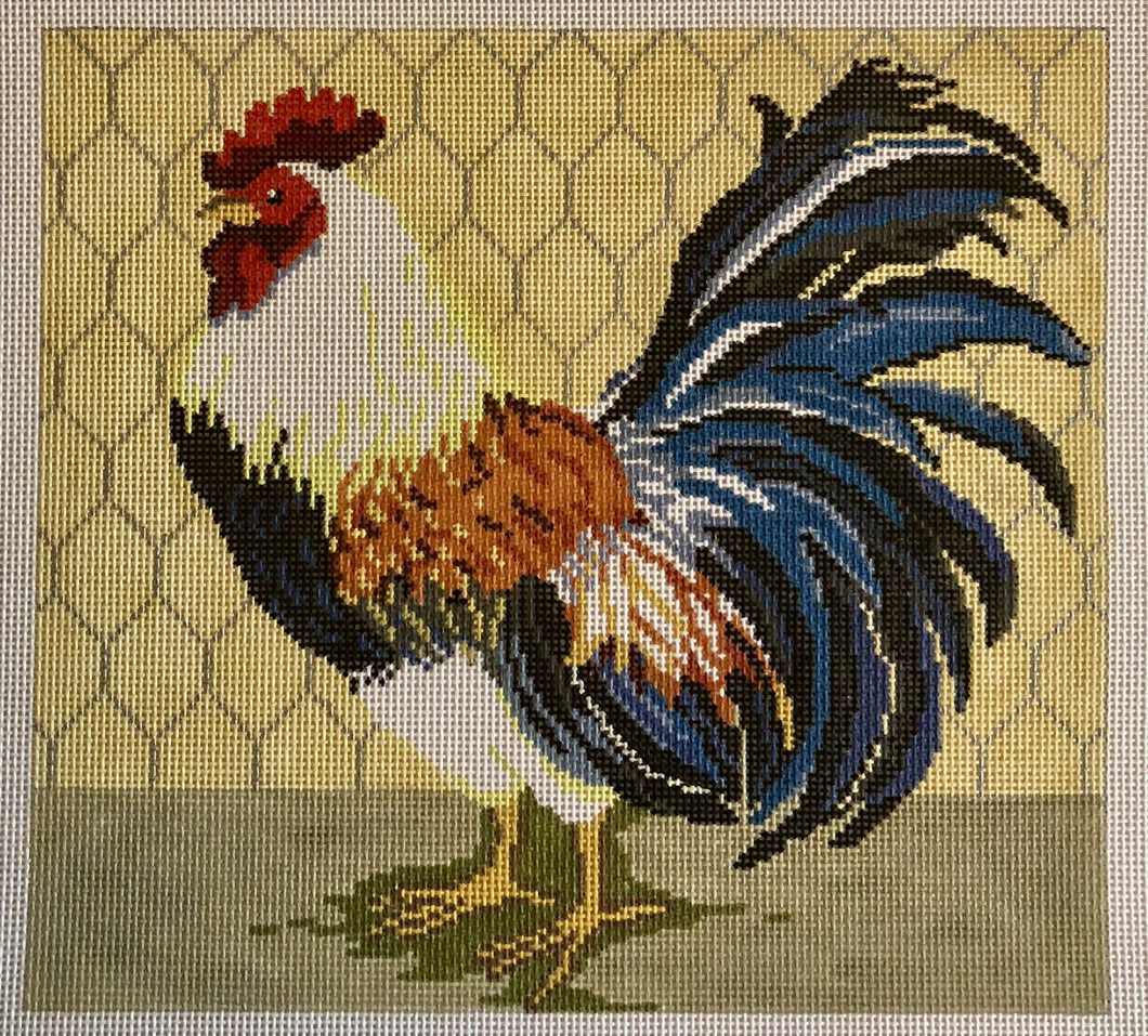 rooster, left