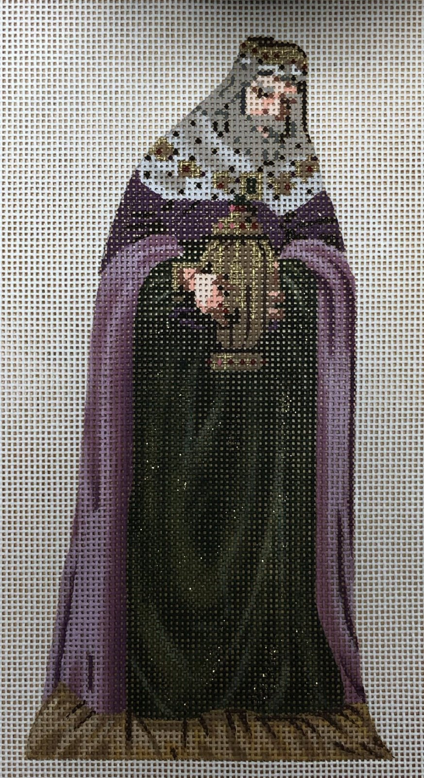nativity doll, purple king