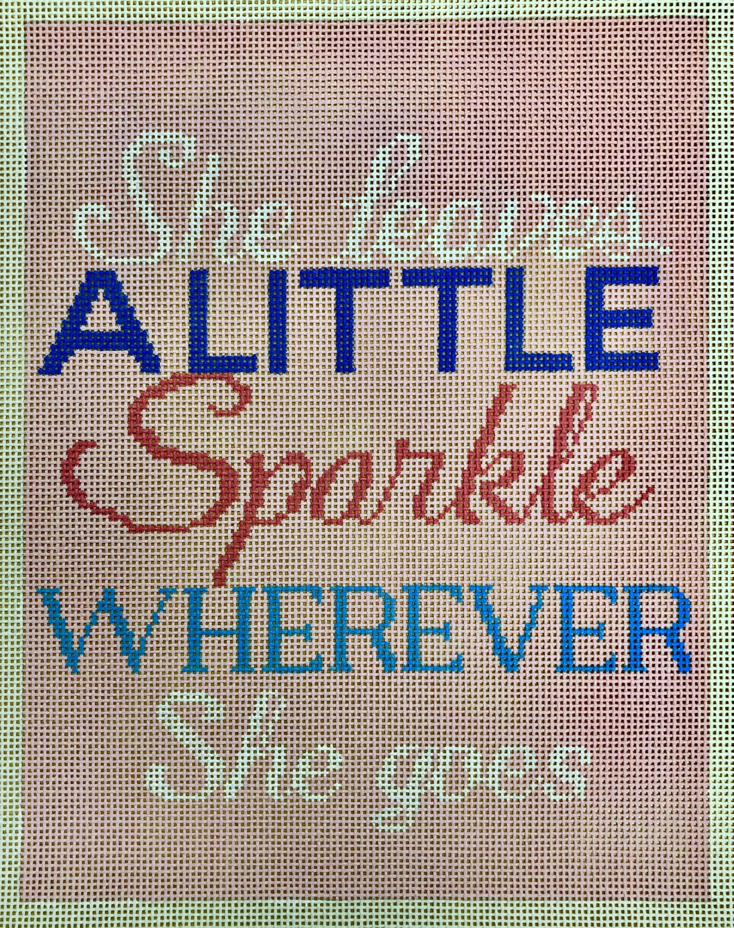 she leaves sparkle...