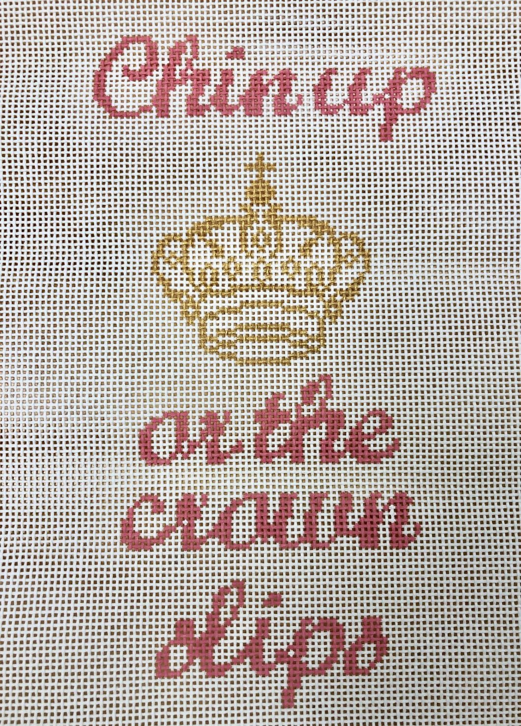 chin up or the crown slips