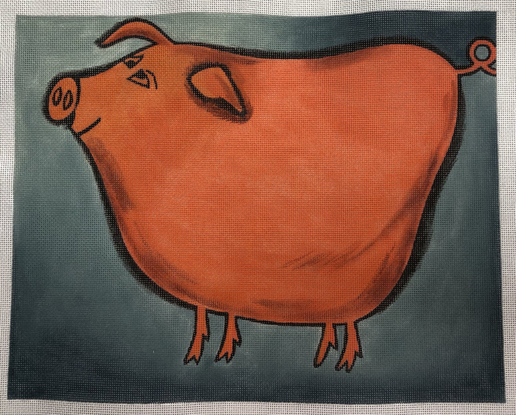 orange pig