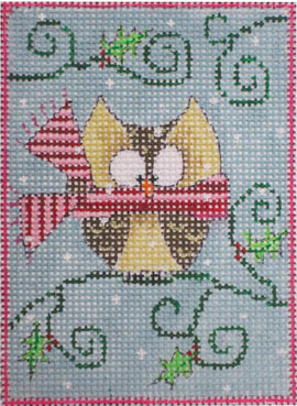 woodland santa, owl with stitch guide, threads*